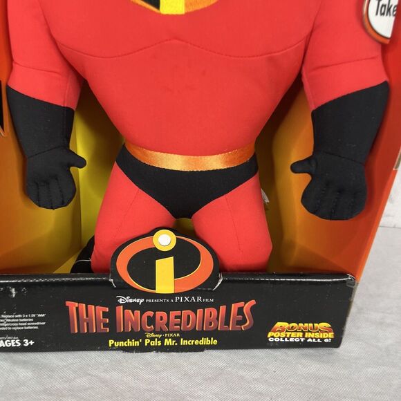 Disney The Incredibles Movie Talking Punchin Pal's MR INCREDIBLE 18" 2003 - Picture 4 of 10